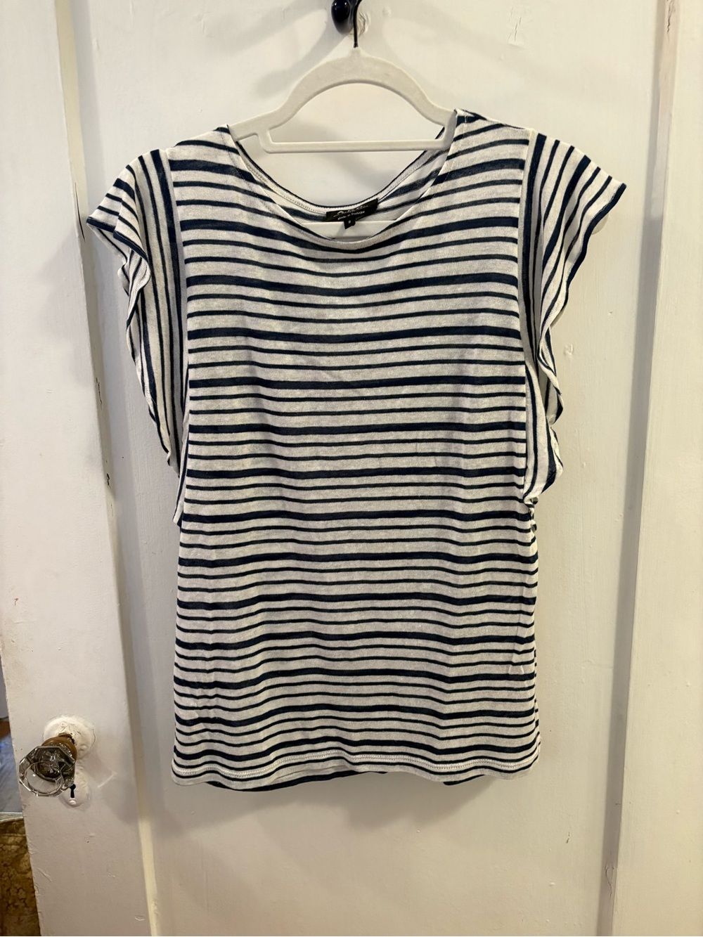 APC  Cap Sleeve Tee - White and Black